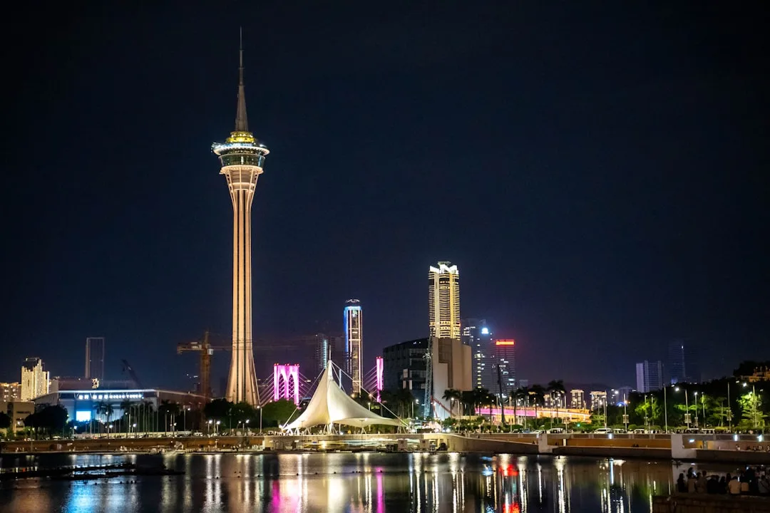 Today's Macau result - Macau Pools 4D, Cotai Strip casino skyline at night, live community aggregator data