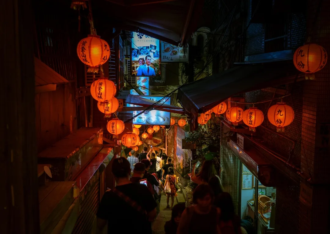 Taiwan in the togel community - lanterns on Jiufen old street, Taiwan