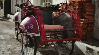 Ilustrasi mimpi becak — erek-erek 2D 78